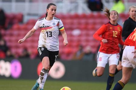 DFB-Frauen: Däbritz zurück im Mannschaftstraining DFB-Frauen: Däbritz zurück im Mannschaftstraining