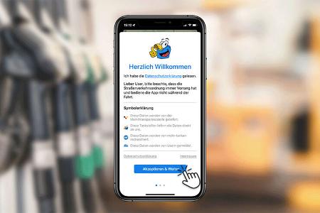 Mehr Tanken App Redesign 2022 Anmeldeseite
