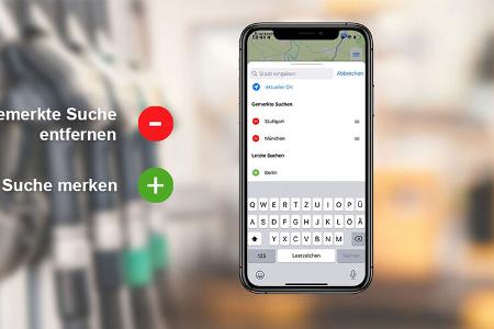 Mehr Tanken App Redesign 2022 Suche