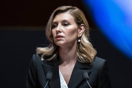 First Lady Olena Selenska wollte nicht First Lady Olena Selenska wollte nicht