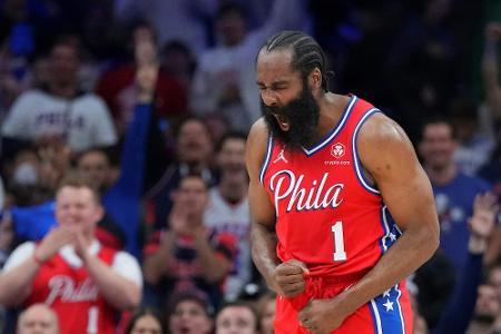 Medien: NBA-Star Harden bleibt Philadelphia treu Medien: NBA-Star Harden bleibt Philadelphia treu