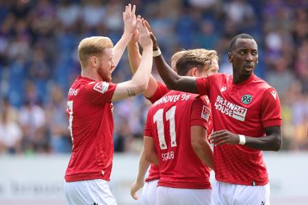 2. Liga: Hannover mit erstem Saisonsieg 2. Liga: Hannover mit erstem Saisonsieg