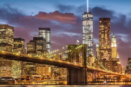 Die Brooklyn Bridge in New York City ist eine der bekanntesten Brücken der Welt. Doch Rekorde werden von anderen Bauwerken g... Die Brooklyn Bridge in New York City ist eine der bekanntesten Brücken der Welt. Doch Rekorde werden von anderen Bauwerken g...