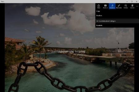 Sie können mit Windows 10TP Ihr Lieblingsmotiv als Bildschirmhintergrund auswählen.