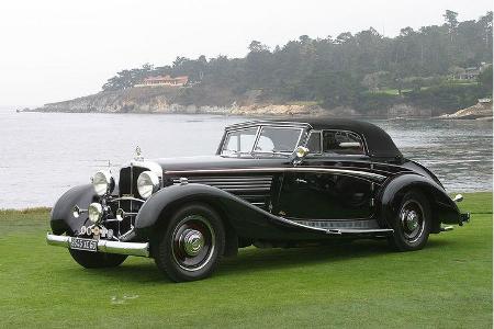 Vom Bodensee nach Kalifornien: Maybach Zeppelin im Jahre 2002 in Pebble Beach.