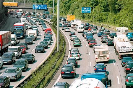 Autobahn, Stau Autobahn, Stau