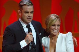 München-Gig: Helene Fischer wünscht Robbie Williams "Toi, toi, toi"