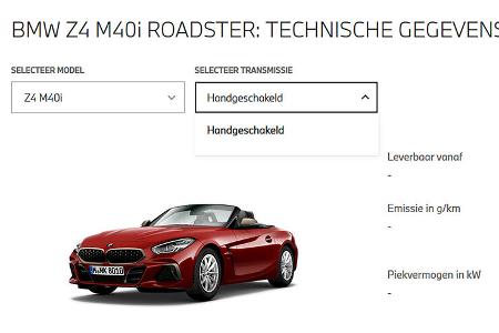 BMW Z4 Handschalter Leak BMW.nl BMW Z4 Handschalter Leak BMW.nl