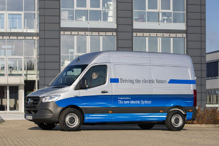 Mercedes e-Sprinter Transporter mit Elektroantrieb