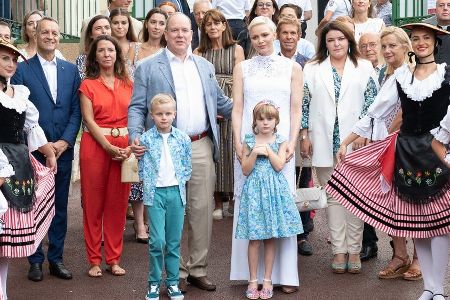 Monaco: Fürst Albert und Charlène feiern mit den Zwillingen