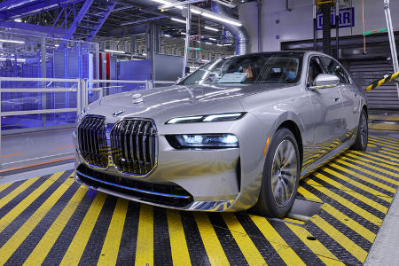 BMW i7 Produktion Prüfstand