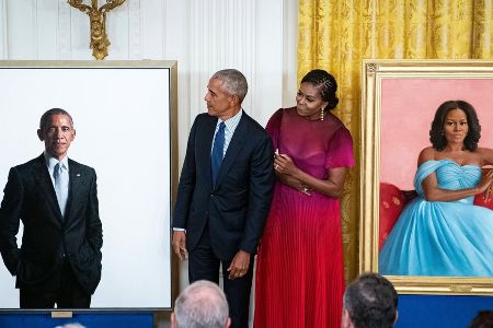 Porträts enthüllt: Michelle und Barack Obama zurück im Weißen Haus Porträts enthüllt: Michelle und Barack Obama zurück im Weißen Haus