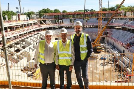 Hoeneß freut sich auf neue Arena der Basketballer Hoeneß freut sich auf neue Arena der Basketballer