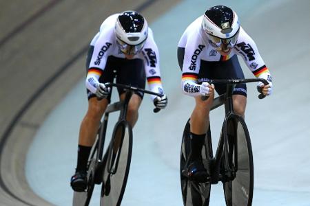Bahnrad-WM: Sprint-Team um Hinze rast mit Weltrekord zu Gold Bahnrad-WM: Sprint-Team um Hinze rast mit Weltrekord zu Gold