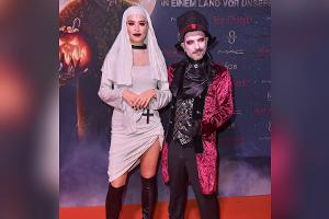 Promi-Halloweenparty: Verena Kerth und Marc Terenzi im Grusel-Look