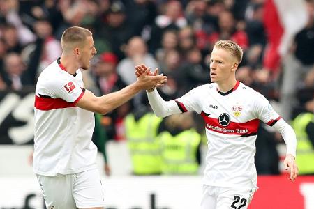 Anton mit Last-Minute-Tor: Stuttgart ringt Augsburg nieder Anton mit Last-Minute-Tor: Stuttgart ringt Augsburg nieder