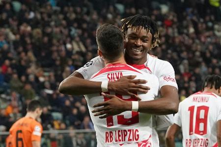 Sieg gegen Donezk: Leipzig im Achtelfinale, Sorge um Werner Sieg gegen Donezk: Leipzig im Achtelfinale, Sorge um Werner