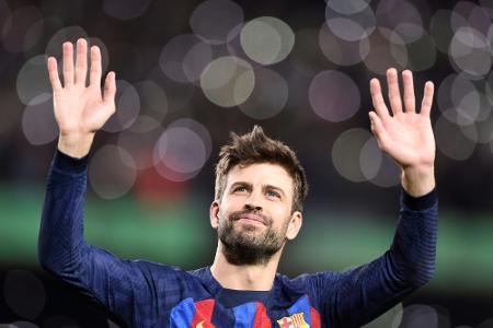 Barca siegt bei Piques Abschied Barca siegt bei Piques Abschied