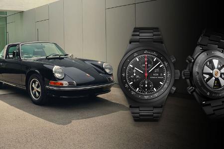 Porsche 911 S 2.4 Targa 50 Jahre F.A. Porsche Design (1972-2022) Montage mit Chronograph Porsche 911 S 2.4 Targa 50 Jahre F.A. Porsche Design (1972-2022) Montage mit Chronograph