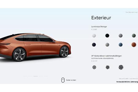 Nio ET7 im Konfigurator
