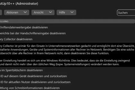 Ausführliche Erklärungen: Falls Sie nicht wissen, was sich hinter einer Einstellung verbirgt, lesen Sie die Erläuterung