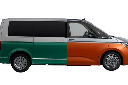 Konfigurator-Duell VW T6.1 VW T7