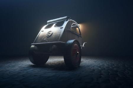 Citroen 2CV Streitwagen Asterix-Film