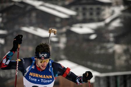 Deutsche Biathleten enttäuschen bei Lägreid-Sieg Deutsche Biathleten enttäuschen bei Lägreid-Sieg