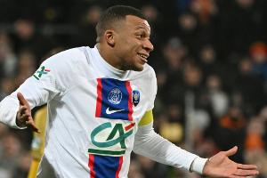 Fünferpack: Mbappe schießt PSG im Pokal ins Achtelfinale