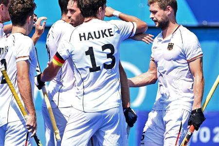 Hockey-Männer im Viertelfinale: Hockey-Männer im Viertelfinale: