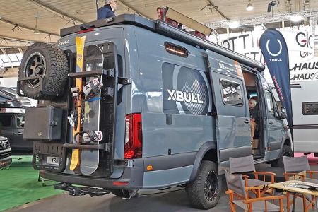 Offroadcamper, Campingbus, Sprinter, Heckansicht Offroadcamper, Campingbus, Sprinter, Heckansicht