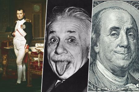 Napoleon, Einstein, Benjamin Franklin Napoleon, Einstein, Benjamin Franklin
