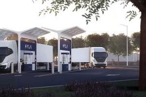 Infrastruktur für Wasserstoff-Lkw