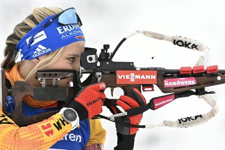 DSV-Biathletinnen im Einzel zu sechst - WM-Debüt für Weidel DSV-Biathletinnen im Einzel zu sechst - WM-Debüt für Weidel
