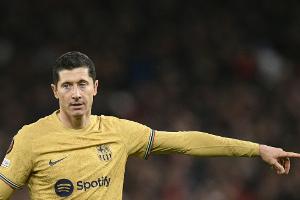 Oberschenkelverletzung: Lewandowski fehlt Barca