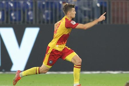 Vierter Sieg in Serie: Karlsruhe gewinnt in Rostock Vierter Sieg in Serie: Karlsruhe gewinnt in Rostock