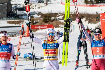 Skilanglauf: Carl beim ersten Skilanglauf: Carl beim ersten