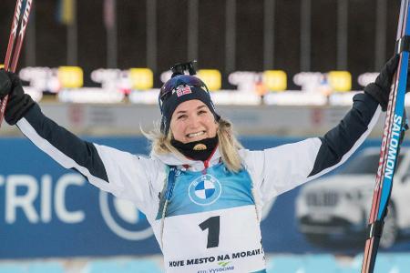 Biathlon: Rekordweltmeisterin Röiseland hört auf Biathlon: Rekordweltmeisterin Röiseland hört auf