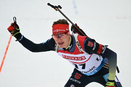 Biathlet Doll sprintet auf das Podest Biathlet Doll sprintet auf das Podest