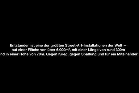 A45 Rahmedetalbrücke Mural Art — Lasst uns Brücken bauen