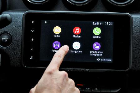 07/2022, ADAC Bedientest 2022 Dacia Duster Touchscreen