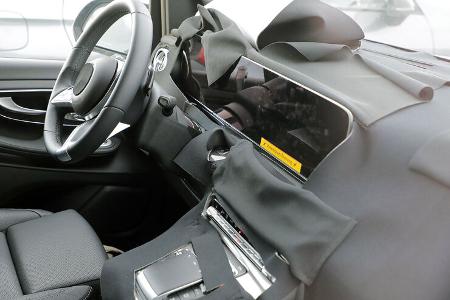 Erlkönig Mercedes V-Klasse Facelift Cockpit