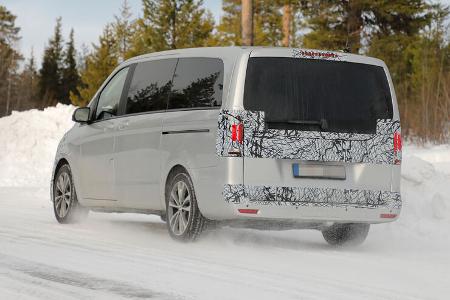 Erlkönig Mercedes V-Klasse Facelift Heck