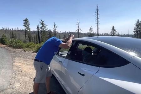 10/2021_Tesla Rekuperation durch Abschleppen