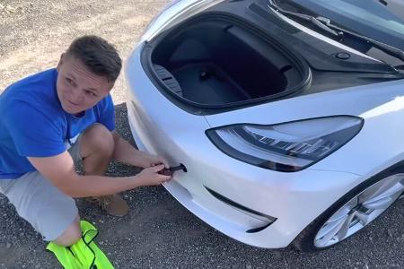 10/2021_Tesla Rekuperation durch Abschleppen