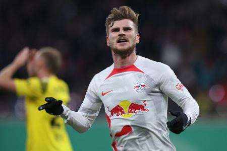 Dank Werner im Halbfinale: Leipzig schlägt Dortmund im Pokal Dank Werner im Halbfinale: Leipzig schlägt Dortmund im Pokal