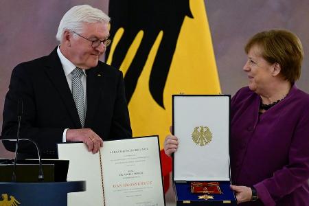 Ex-Bundeskanzlerin Angela Merkel mit dem Großkreuz-Orden geehrt Ex-Bundeskanzlerin Angela Merkel mit dem Großkreuz-Orden geehrt