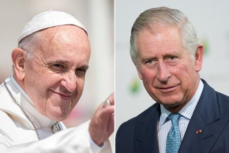 Papst schenkt König Charles III. Splitter vom Heiligen Kreuz Papst schenkt König Charles III. Splitter vom Heiligen Kreuz
