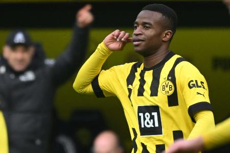 Moukoko bekommt beim Gedanken an den Titel Moukoko bekommt beim Gedanken an den Titel