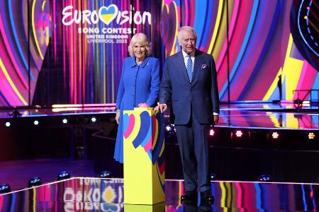 Eurovision Song Contest 2023: König Charles III. enthüllt Bühnenbild Eurovision Song Contest 2023: König Charles III. enthüllt Bühnenbild